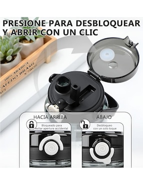 Botella de agua Xtellar xtllar1083 con tapa a presión 1.5 L