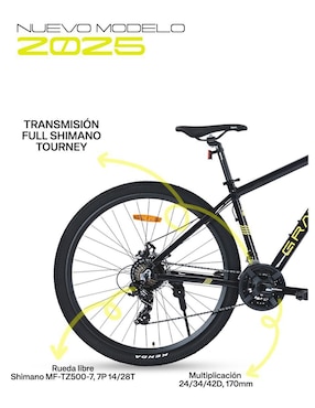 Bicicleta de montaña Gravel rodada 27.5 Everest unisex