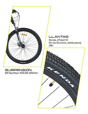 Bicicleta de montaña Gravel rodada 27.5 Everest unisex