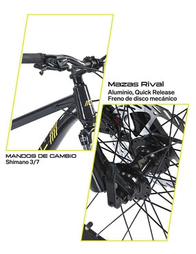 Bicicleta de montaña Gravel rodada 27.5 Everest unisex