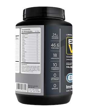 Evolution Proteína Wp100 Evolution Nutraceutical Company con suero de leche, cocoa natural, lecitina y fruto del monje sabor nuez