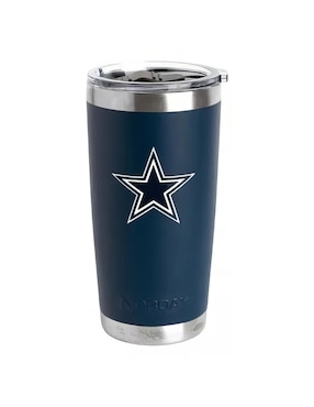 Termo Norday de acero inoxidable Cowboys NFL con tapa a presión 600 ml
