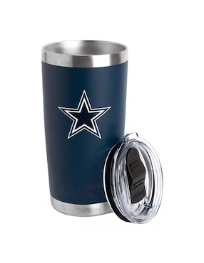 Termo Norday de acero inoxidable Cowboys NFL con tapa a presión 600 ml