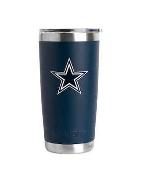 Termo Norday de acero inoxidable Cowboys NFL con tapa a presión 600 ml