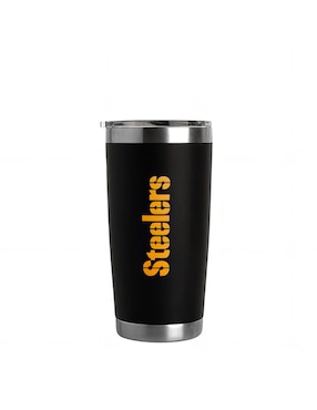 Termo Norday de acero inoxidable Steelers NFL con tapa a presión 600 ml