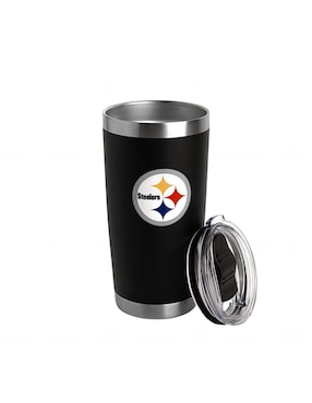 Termo Norday de acero inoxidable Steelers NFL con tapa a presión 600 ml