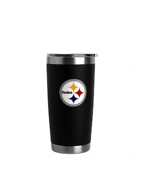 Termo Norday de acero inoxidable Steelers NFL con tapa a presión 600 ml