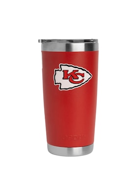 Termo Norday de acero inoxidable Chiefs NFL con tapa a presión 600 ml