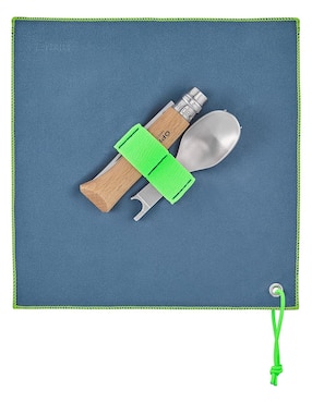 Set navaja y cubiertos modular para senderismo 4 piezas