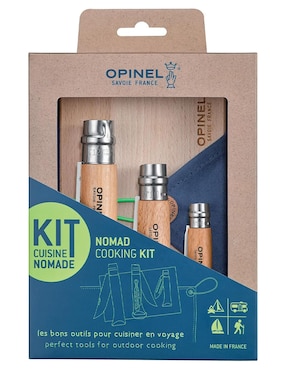 Set de navajas de cocina con tabla de cortar para senderismo 5 piezas