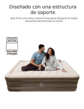 Colchón inflable Pallpall cinfl761uni colchoneta pillow top (integrada)