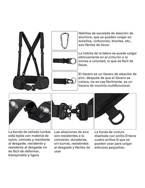 Cinturón Lab.G de nylon unisex