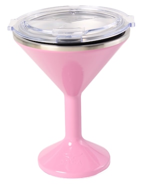 Copa térmica martini Orca de acero inoxidable Tini con tapa a presión 384 ml