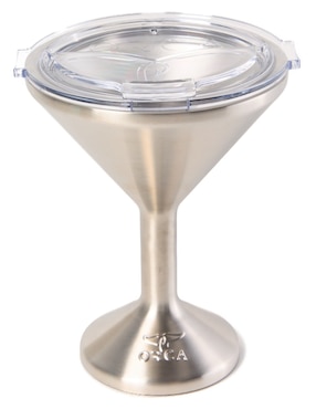 Copa térmica martini Orca de acero inoxidable Tini con tapa a presión 384 ml