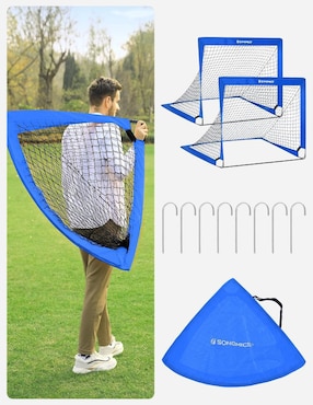 Portería para fútbol con red Songmics Home infantil