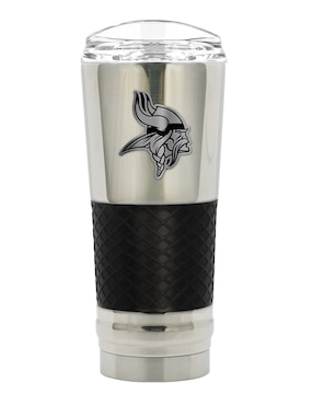 Termo Great American Products de acero inoxidable Minnesota Vikings NFL con tapa a presión 710 ml