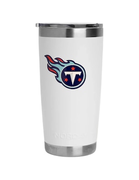Termo Norday de acero inoxidable Titans NFL con tapa a presión 600 ml