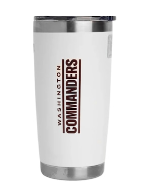 Termo Norday de acero inoxidable Commanders NFL con tapa a presión 600 ml
