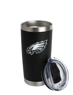 Termo Norday de acero inoxidable Eagles NFL con tapa a presión 600 ml