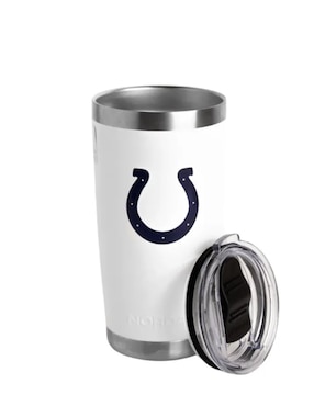 Termo Norday de acero inoxidable Colts NFL con tapa a presión 600 ml
