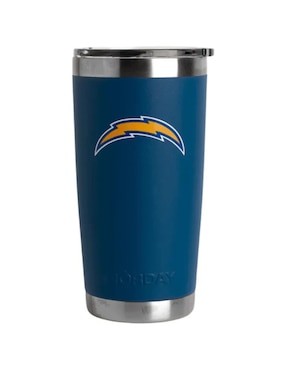 Termo Norday de acero inoxidable Chargers NFL con tapa a presión 600 ml