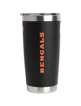 Termo Norday de acero inoxidable Bengals NFL con tapa a presión 600 ml