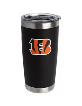 Termo Norday de acero inoxidable Bengals NFL con tapa a presión 600 ml