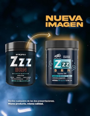 Zzz Brn Bpn Pro con l-carnitina de 90 cápsulas