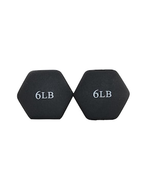 Set mancuernas de peso fijo Rvt Sports 2.7 kg 2 piezas