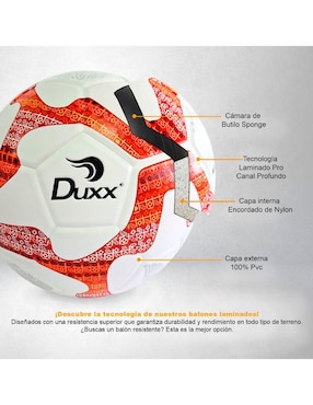 Balón Duxx Sports Laminado Pro Mx para fútbol