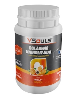 Colágeno Hidrolizado Vsouls sabor naranja