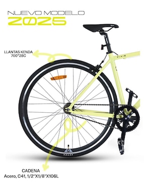 Bicicleta de ruta Gravel rodada 700 Fuji unisex