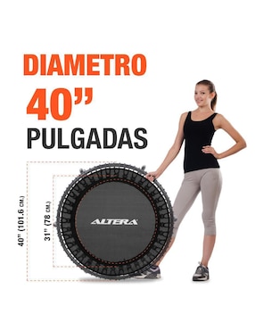 Malla para trampolín altera