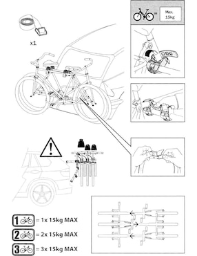 Rack porta bicicleta para auto Quattro Sport Colorado III