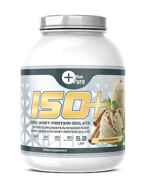 ISO+ More Than Pure con BCAA y glutamina Fit Nutrition con calcio sabor vainilla de 2.2 kg