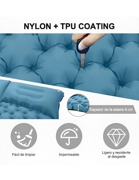 Colchón inflable Xtellar XTLLAR4630 colchoneta pillow top (integrada)