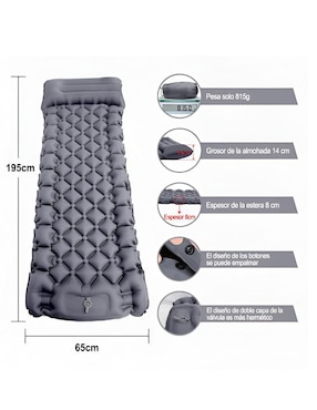Colchón inflable Xtellar XTLLAR4633 colchoneta pillow top (integrada)