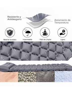 Colchón inflable Xtellar XTLLAR4633 colchoneta pillow top (integrada)