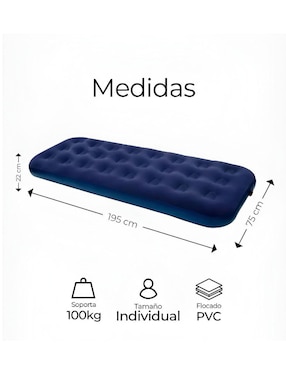 Colchón inflable Xtellar XTLLAR4625 colchoneta pillow top (integrada)