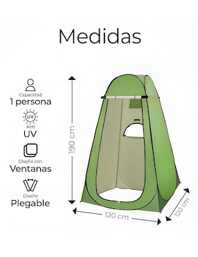 Casa de campaña Xtellar para 1 persona adulto