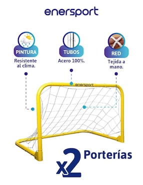 Set porterías con red Enersport infantil