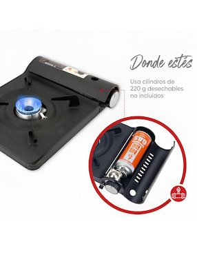 Parrilla de gas Xtellar XTLLAR4939 de aluminio