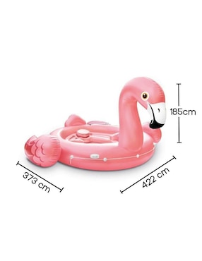 Inflable acuático forma de flamenco Intex