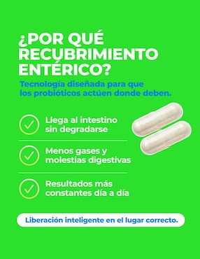 Probióticos + Enzimas Amarte Labs de 60 cápsulas