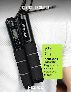 Cuerda para saltar Fitnics con contador adulto