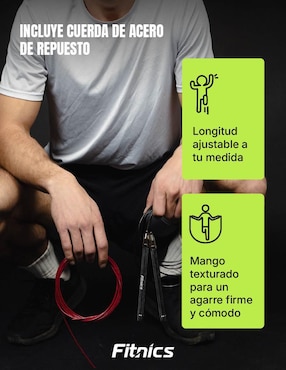 Cuerda para saltar Fitnics Fast wire adulto