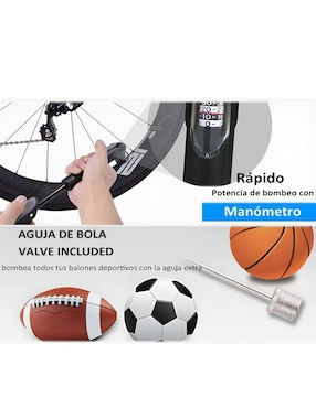 Bomba de aire manual Xtellar para ciclismo