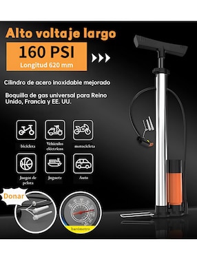 Bomba de aire manual Xtellar para ciclismo