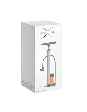 Bomba de aire manual Xtellar para ciclismo