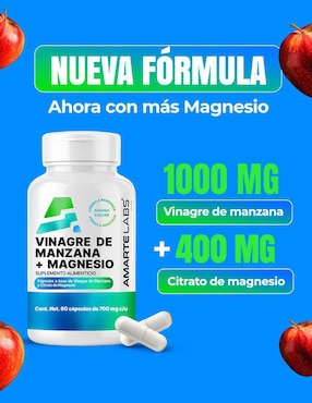 Vinagre de Manzana + Magnesio de 60 cápsulas